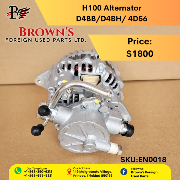 H100 Alternator Double Pulley - Image 2