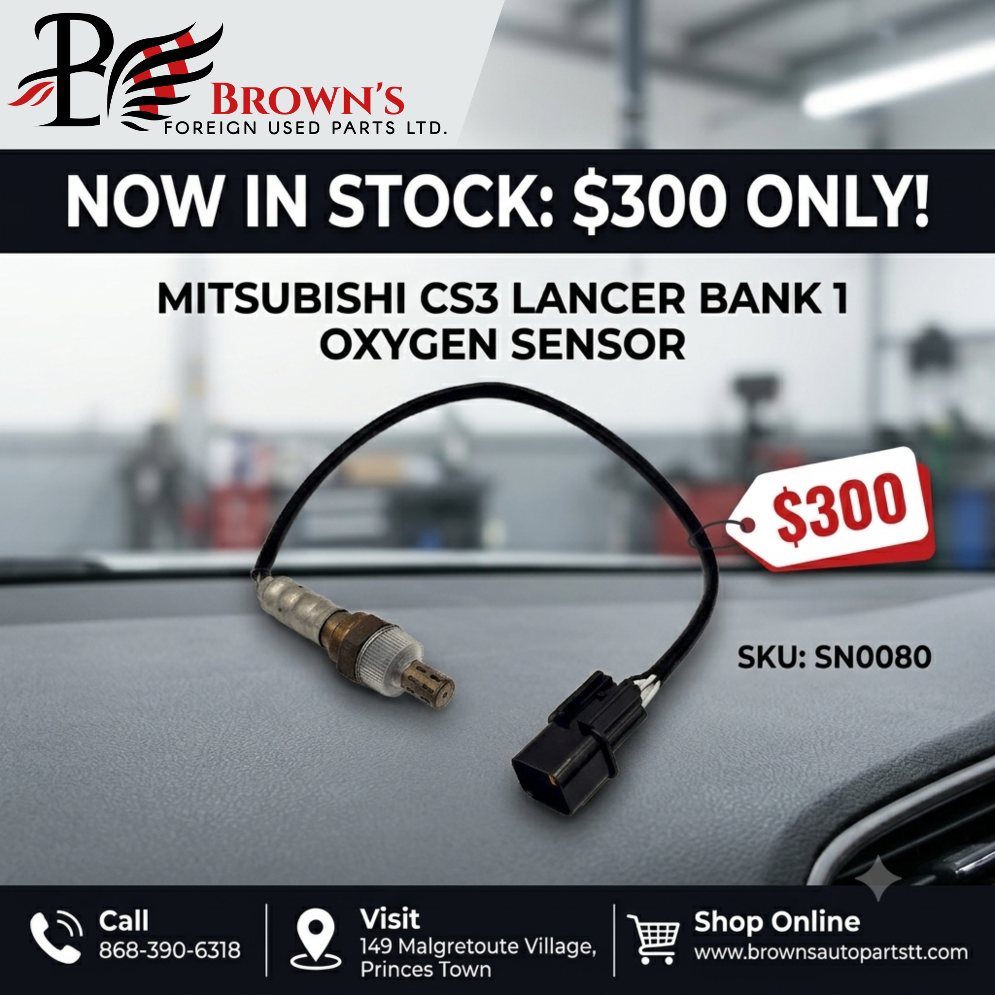 CS3 Lancer Bank 1 Oxygen Sensor