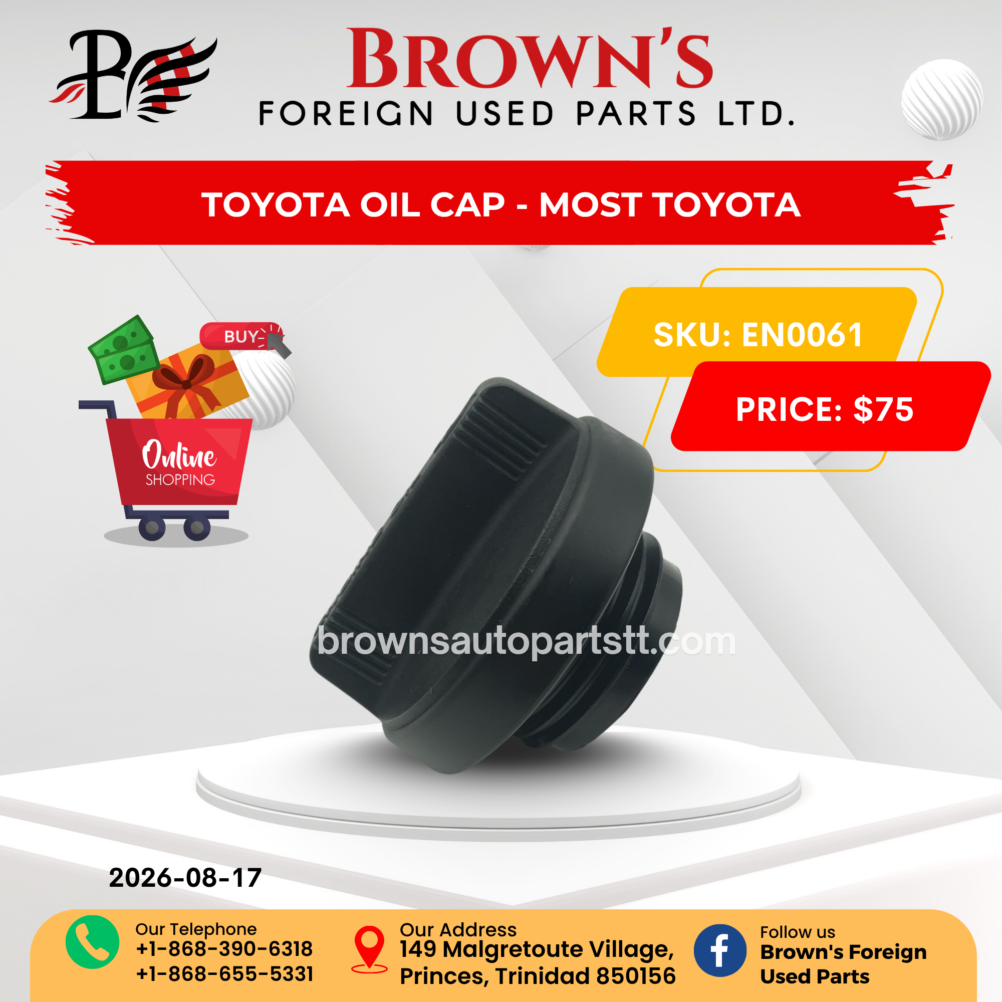Toyota Engine Oil Filler Cap